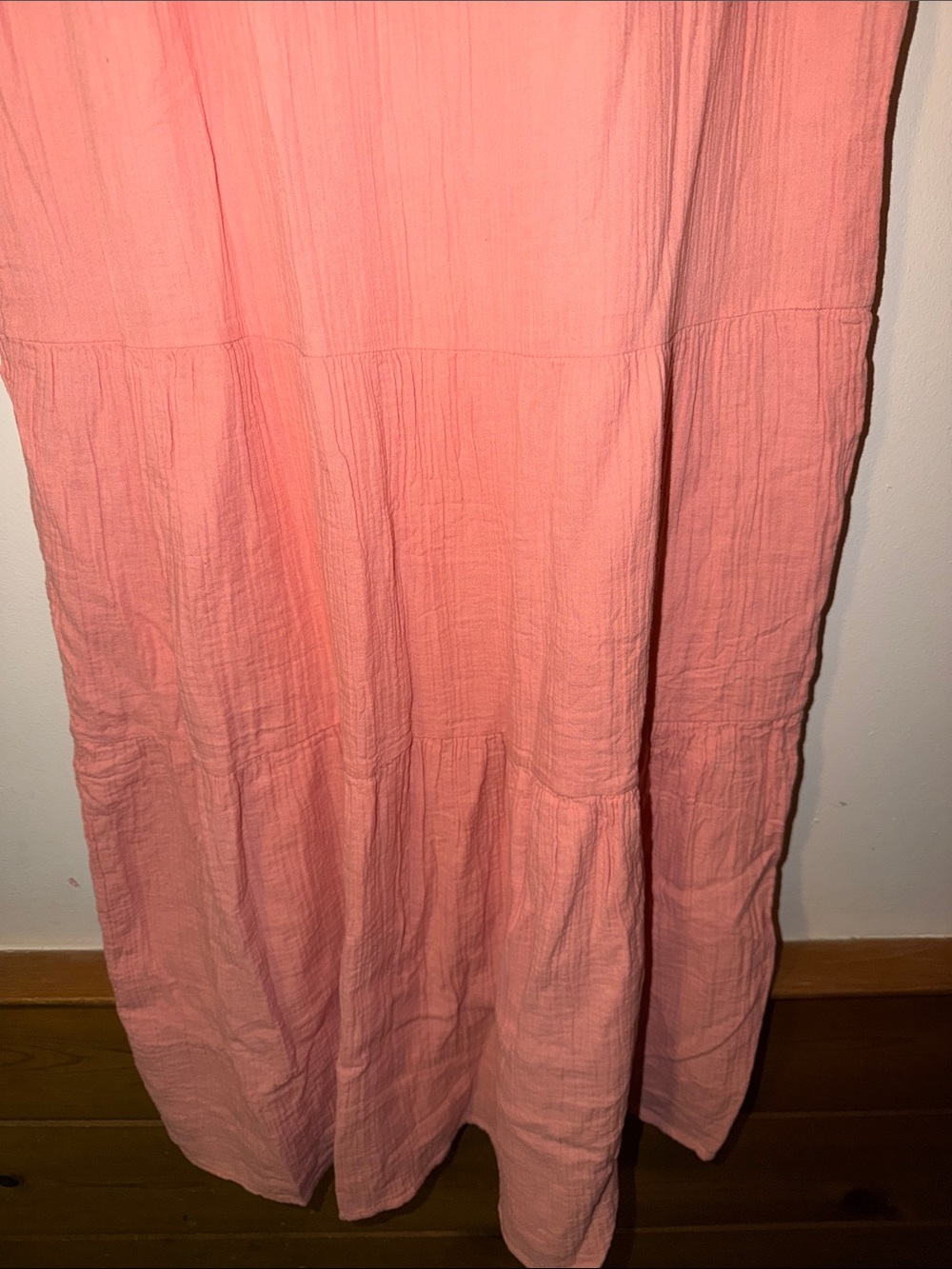 Quince 100% Organic Cotton Gauze Tiered Maxi Dress Size XL - Picture 4 of 7